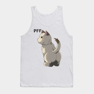 Pff, Cute Cat Butt Tank Top